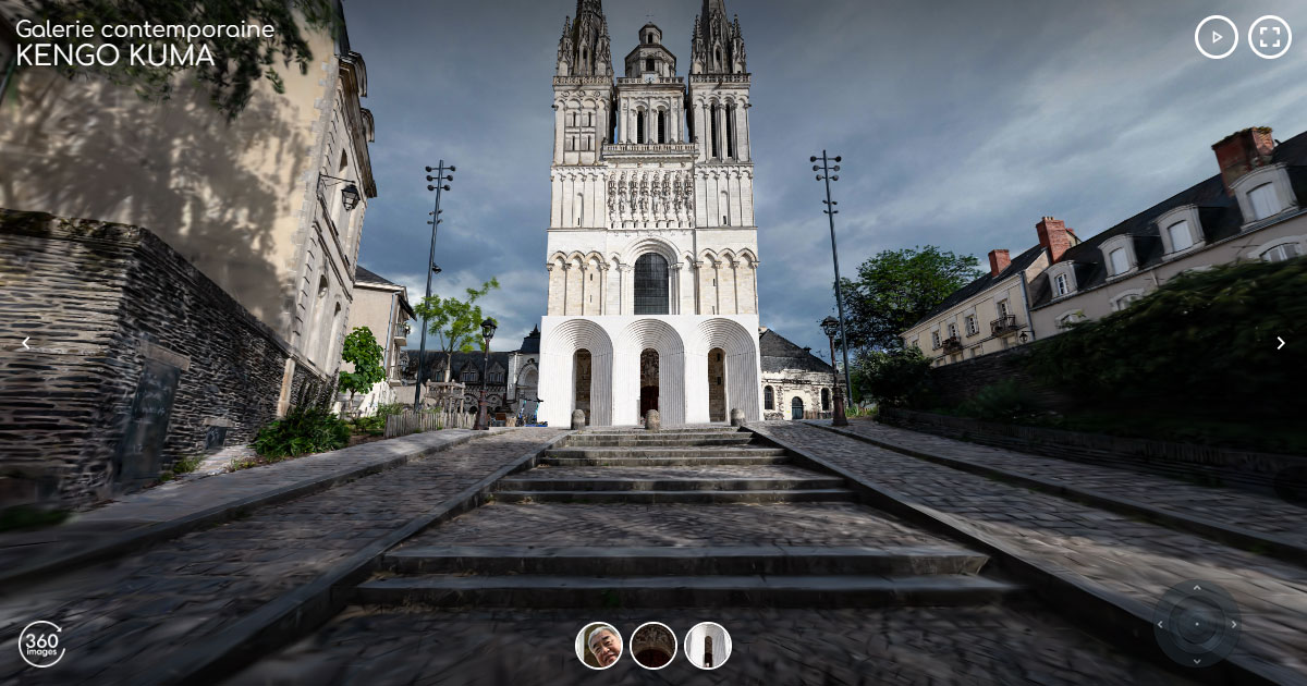 Galerie contemporaine de la cathédrale d'Angers - 3D Gaussian Splatting