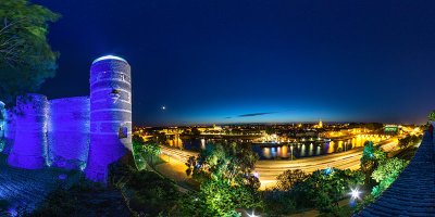 Château d'Angers by night