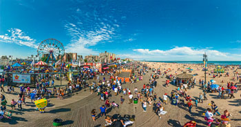 Visite virtuelle de Coney Island - Luna Park