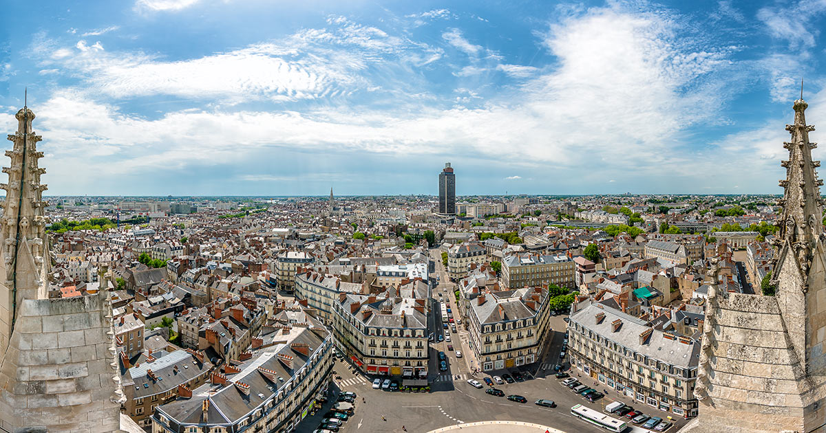 Nantes depuis les toits de la cathédrale