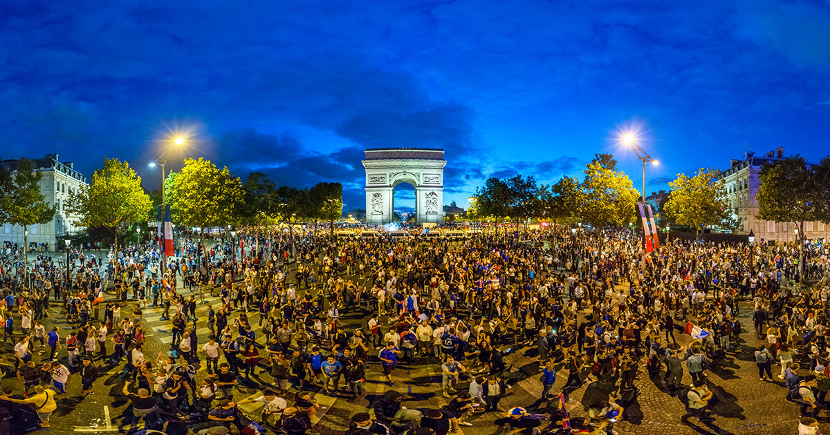 La France en finale de la coupe du monde 2018 - Paris