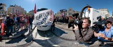 Inauguration du Tramway d'Angers et conflits sociaux