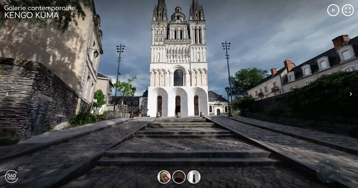 Galerie contemporaine de la cathédrale d'Angers - 3D Gaussian Splatting