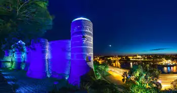 Château d'Angers by night