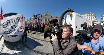 Inauguration du Tramway d'Angers et conflits sociaux
