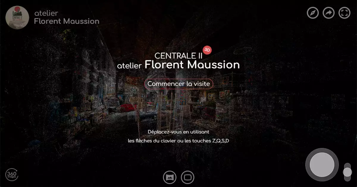 Atelier de l'artiste Florent Maussion en 3D